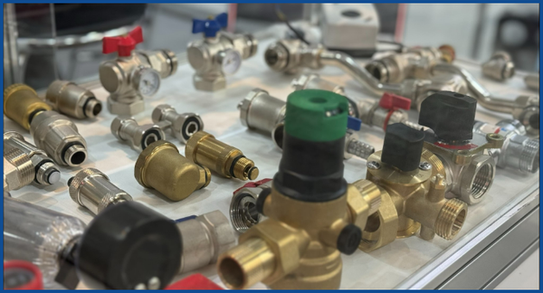 What are the common types of heating valves?