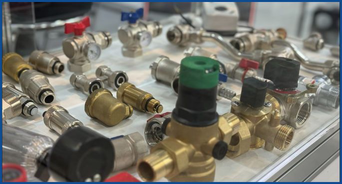 What are the common types of heating valves?