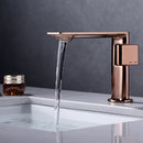 DG002140 Sliding plate single hole Brushed Gold basin tab faucet