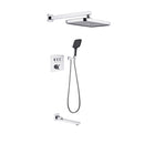 DG303 Square 3-way concealed thermostatic shower mixer set