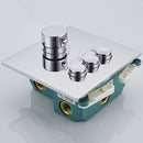 DG303 Square 3-way concealed thermostatic shower mixer set
