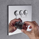 DG303 Square 3-way concealed thermostatic shower mixer set