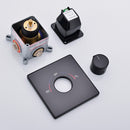 DG406F-1 Two Way Concealed Shower Mixer Set Matte Black