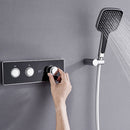 DG702 Ultimate Hot & Cold Black Concealed Shower Set