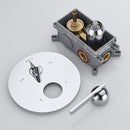 DGA 01602 T-type concealed installation-three functions-stainless steel shower