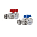 Straight Brass Ball Valve with thermometer- HL-3002A