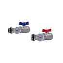 Straight Brass Ball Valves with thermometer - HL-3004