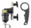 Magnetic dirt separator with magnet and drain valve - HL-3093
