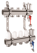Three way brass manifold system