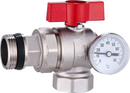 Angle Brass Ball Valve with thermometer-HL3005A